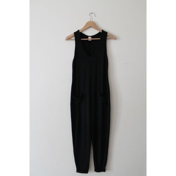 Smash & Tess The Saturday Romper in Midnight Black Size XXS Rayon Bamboo - Picture 2 of 6